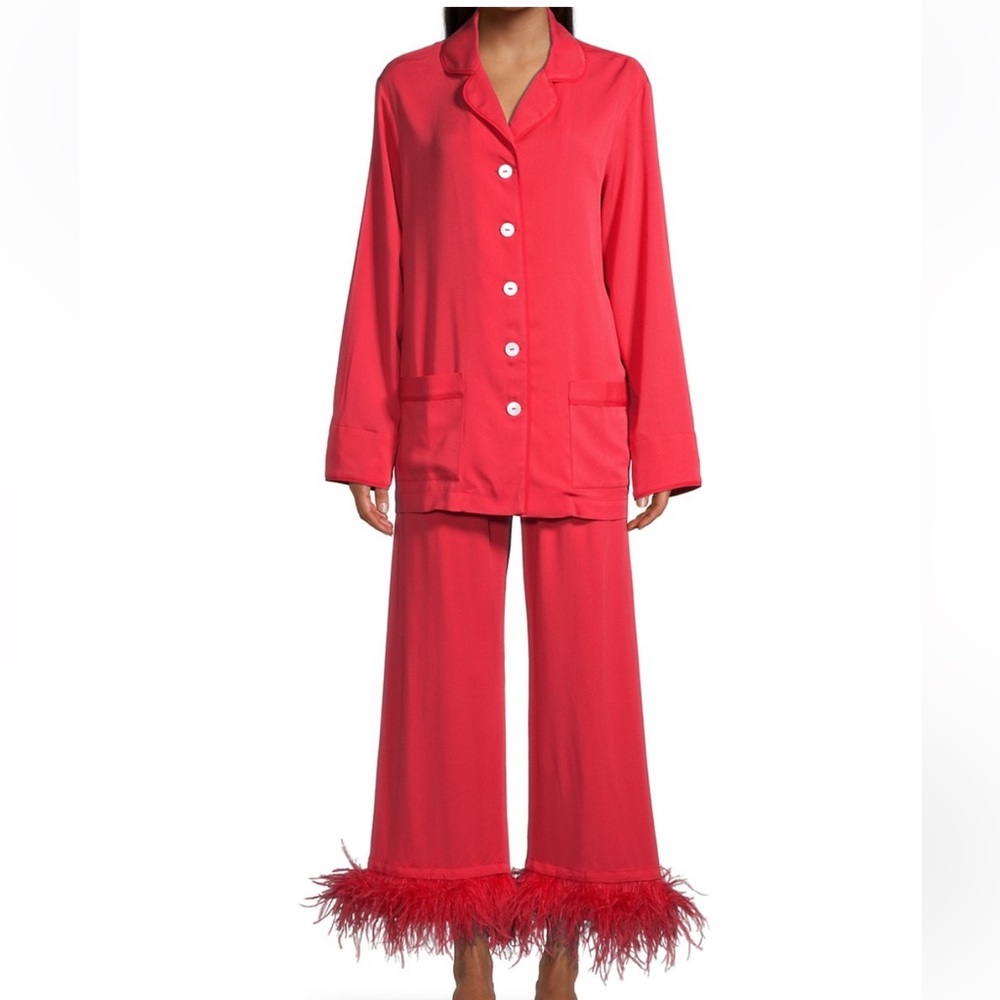 Sleeper
Party Feather 2-Piece Long Pajama Set